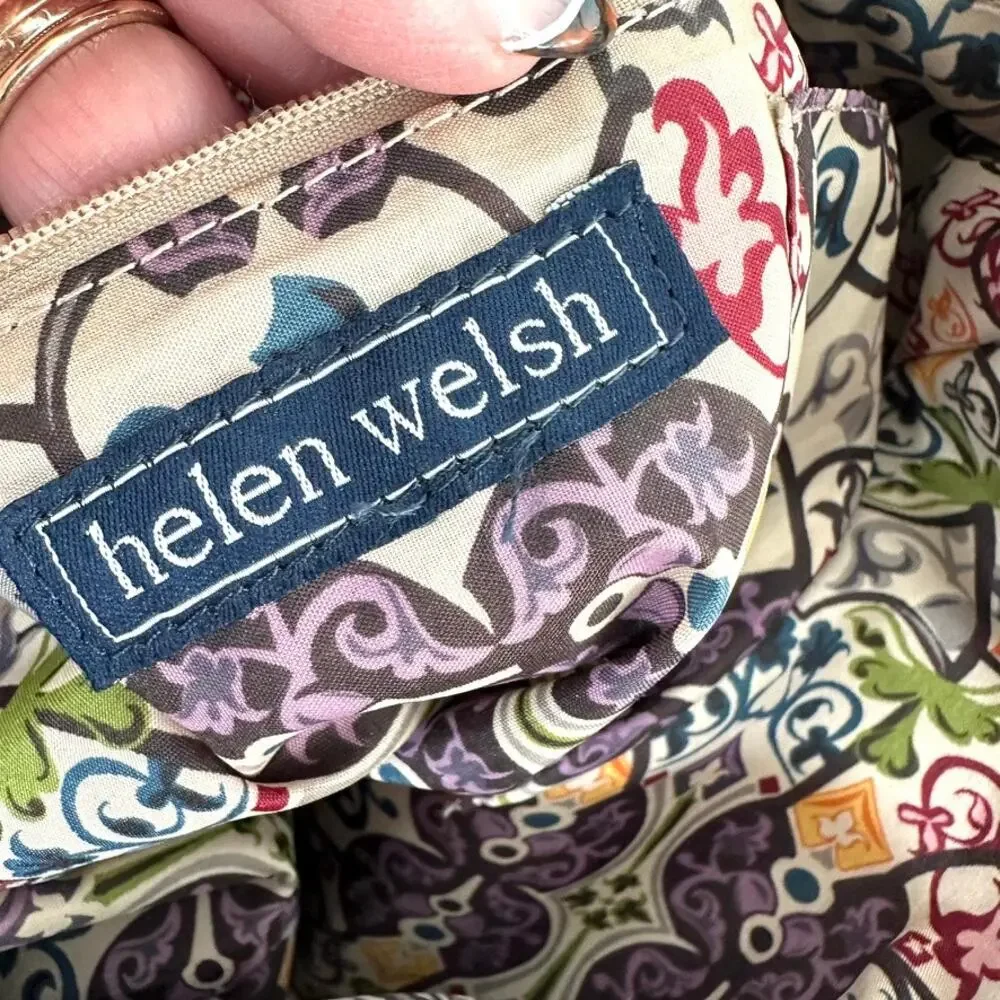 Helen Welsh Genuine Leather Shoulder‎ Bag - Pewter - Modern Classic Large Tote